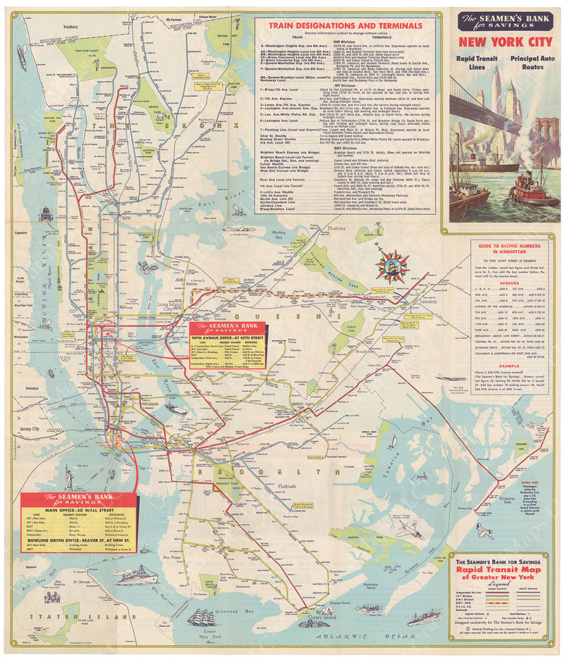 New York City Transit Map New York City Subway Map 1962 – Wardmaps Llc