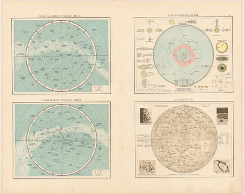 Antique Celestial, Moon, and Solar System Maps – WardMaps LLC