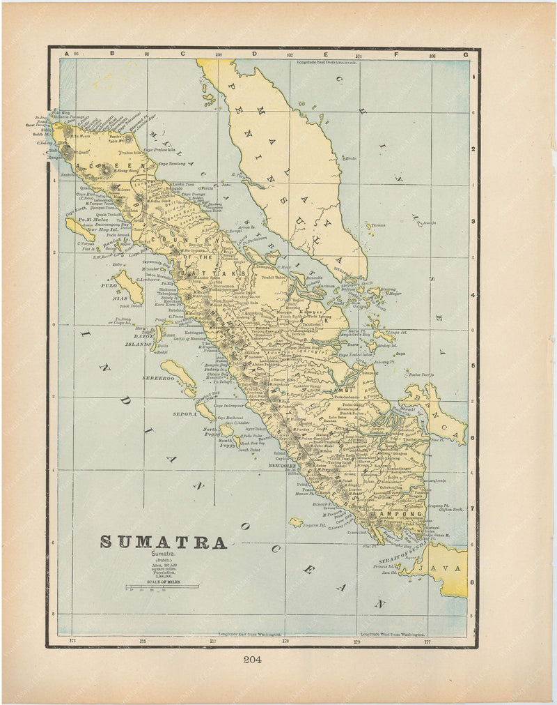 Indonesia: Sumatra 1894