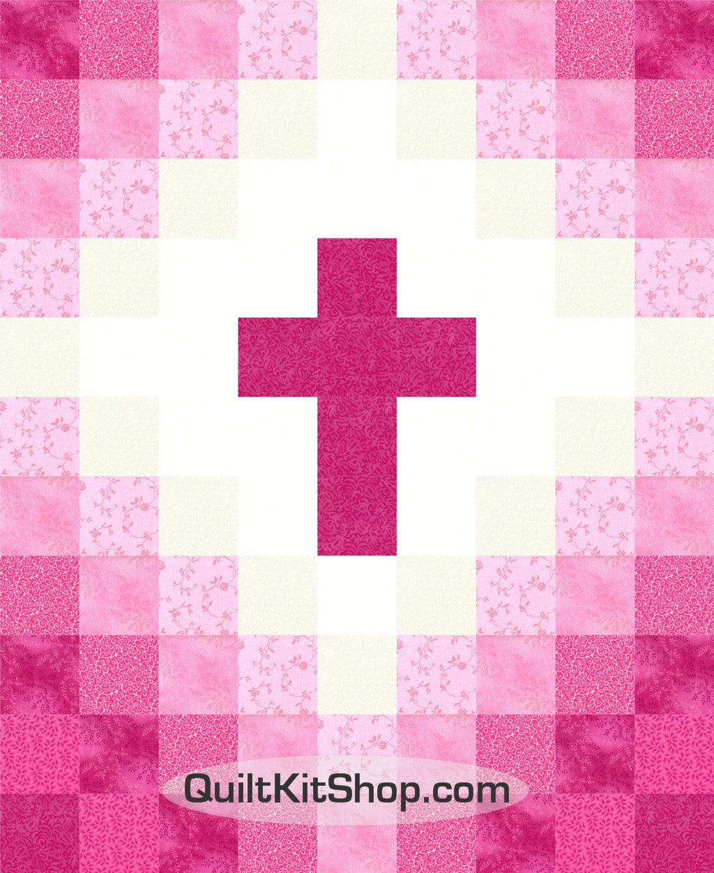 pink baby quilt