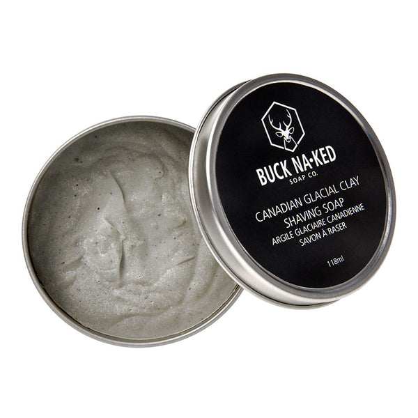 Canadian Glacial Clay Shaving Soap Buck Naked® Soap Company Inc