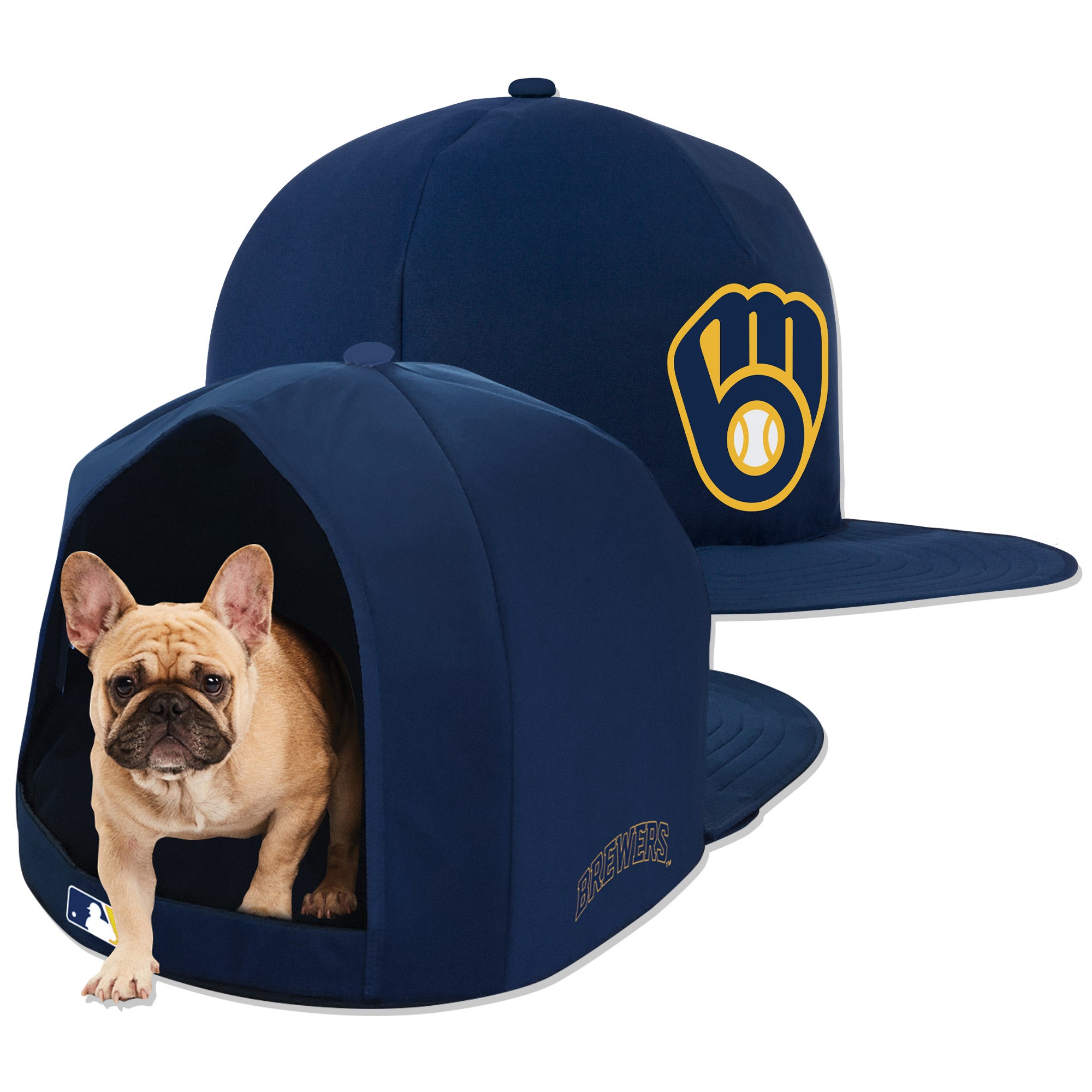 Navy New Orleans Pelicans Small Pet Nap Cap Dog Bed