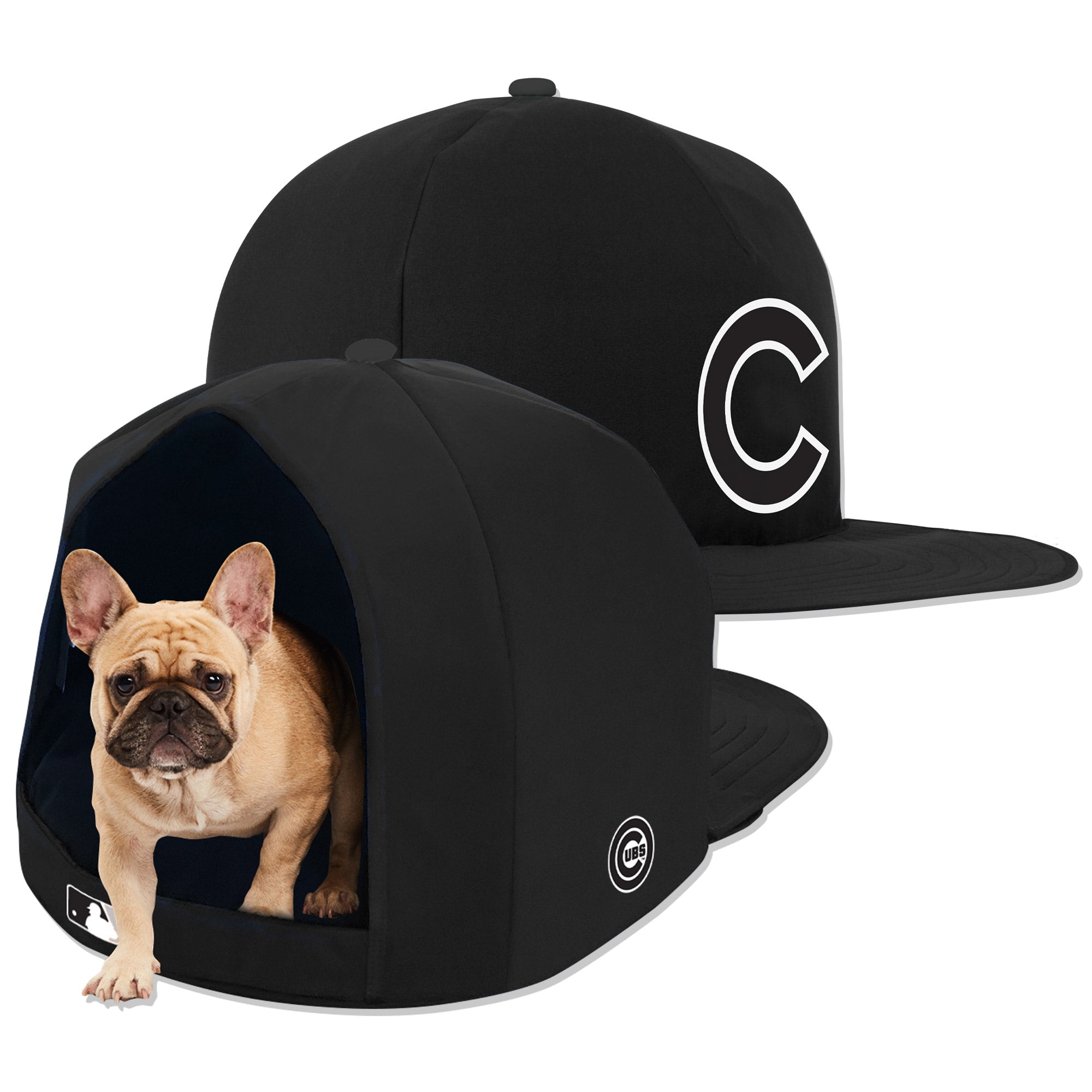 The ObiBed - The elegant Ebony is today's Daily Doggy!!🤩 She's feelin  sporty in her S.F. Giants visor!!⚾️🌉 Does your doggy like to wear hats??  EBONY DOES!!😎😆 #theobibed #dailydoggy #sfgiants #sporty 