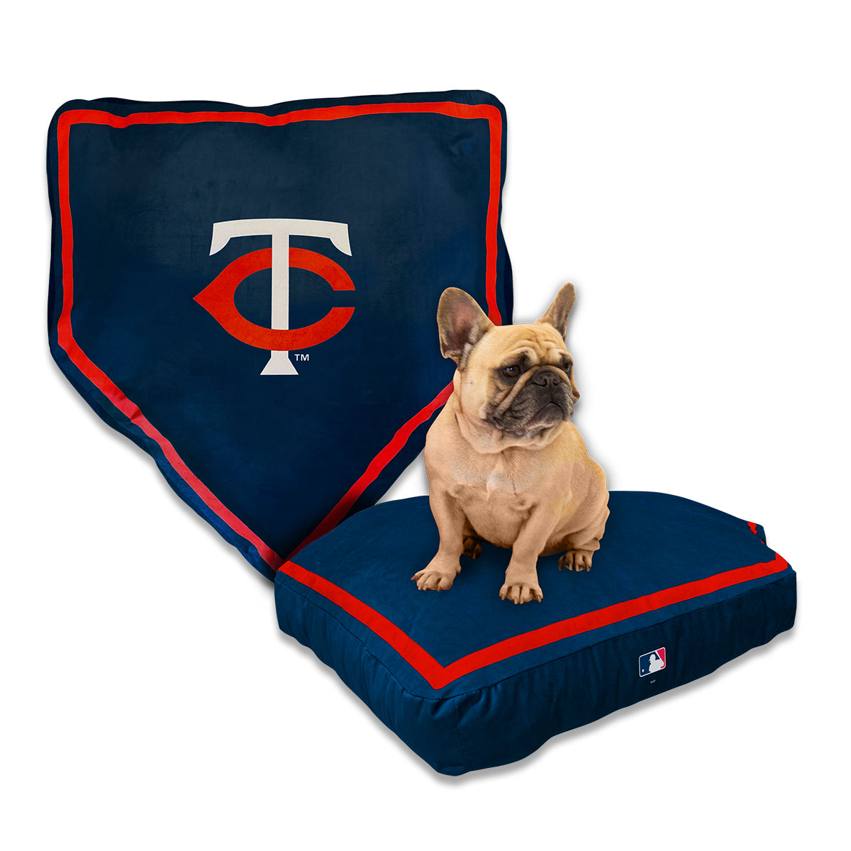 Chicago Cubs Royal Home Plate Dog Bed