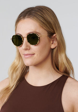 CALLIOPE | Iberia 24K Polarized Handcrafted, luxury acetate KREWE sunglasses womens model