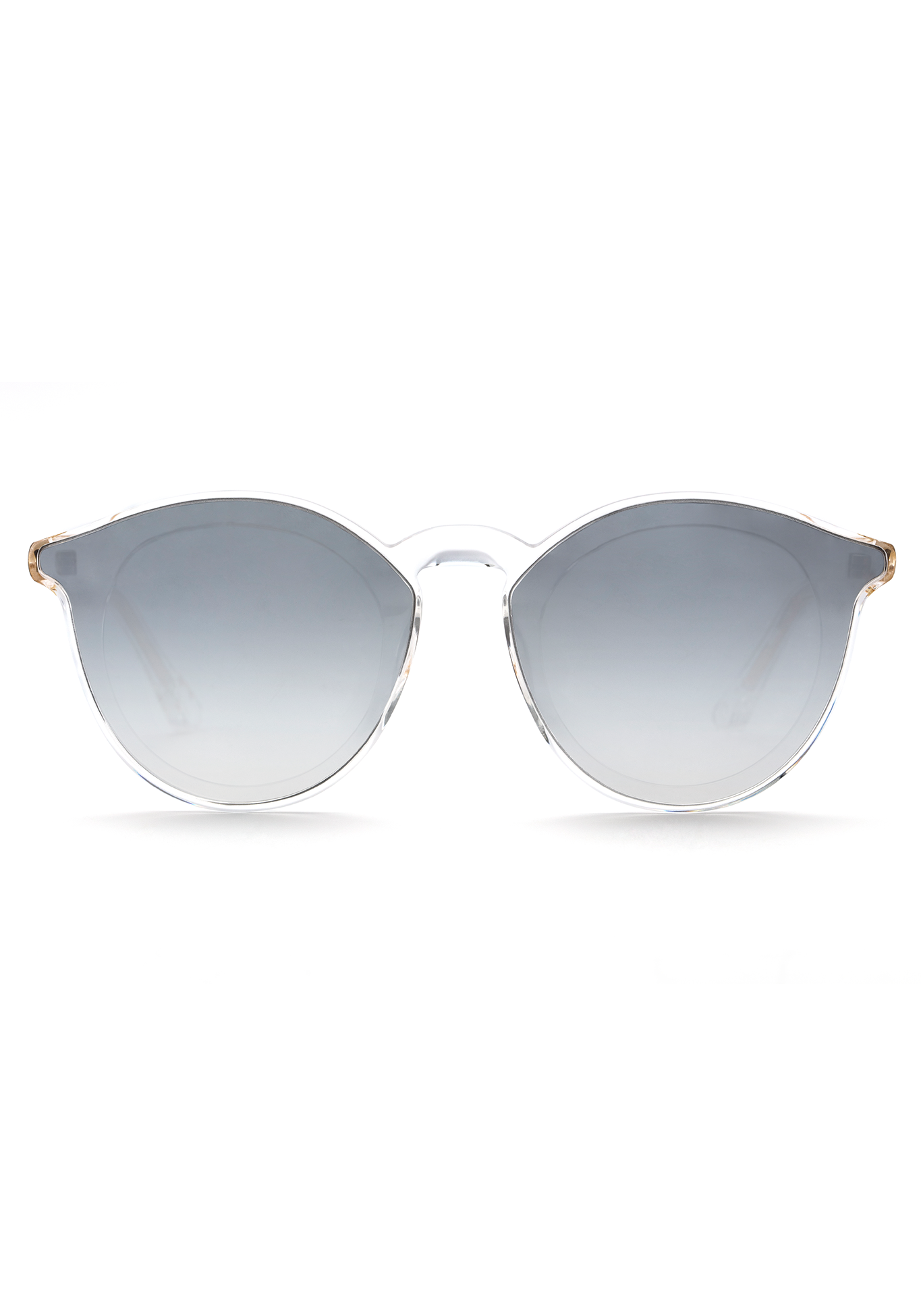 KREWE COLLINS NYLON - Crystal - Men/Women Round Sunglasses - Overlay Mirrored Lenses - 62