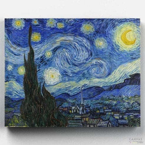 Starry Night, Post-impressionist artwork from Vincent Van Gogh