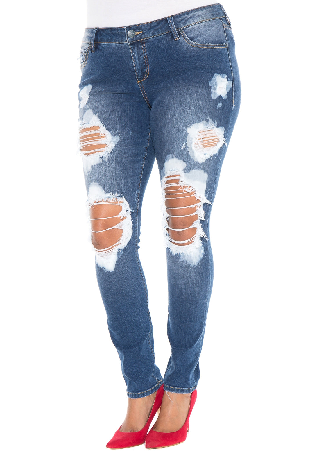 ripped jeans high rise