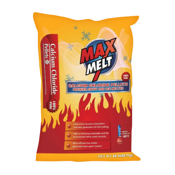 Max Melt Calcium Chloride Pellets (50LB) – Chicago Fabrications