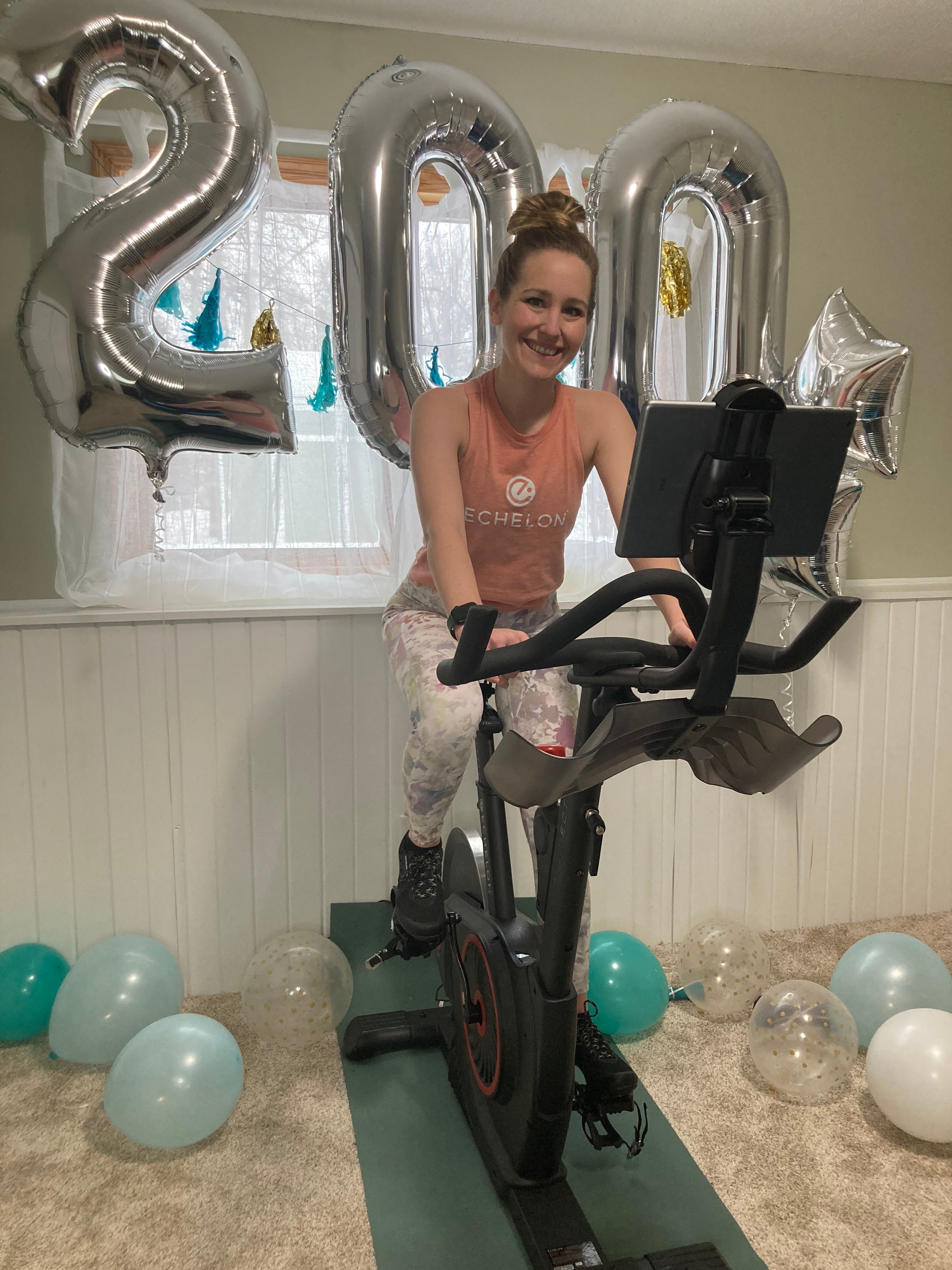 Echelon member Erika L/ celebrates 200 Rides 