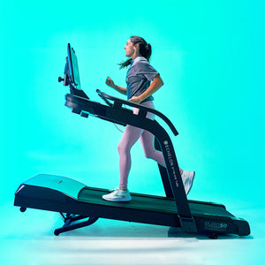 Woman exercising on Echelon Stride Treadmill