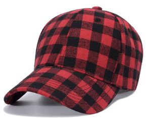 buffalo check baseball cap