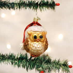 Santa Owl Ornament | Old World Christmas™