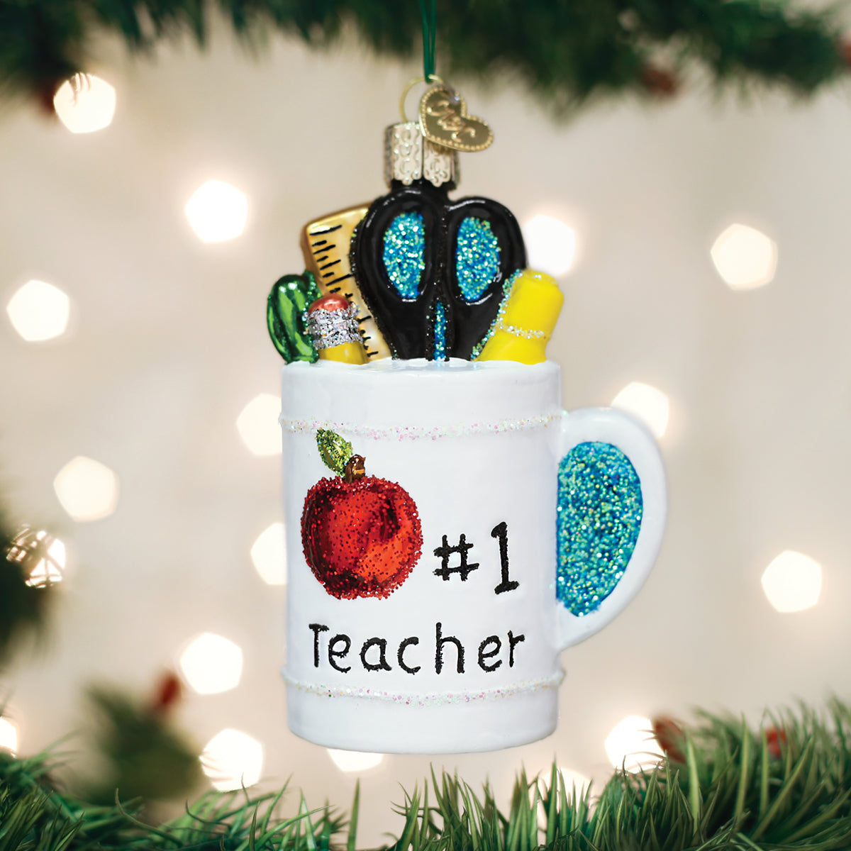 Best Teacher Mug Ornament