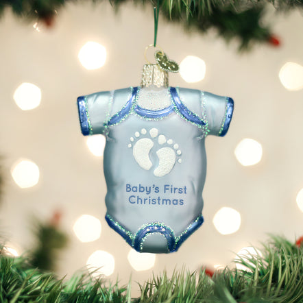 baby's first steps ornament