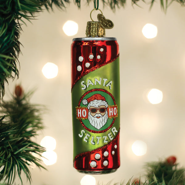 Image of Santa Seltzer Ornament