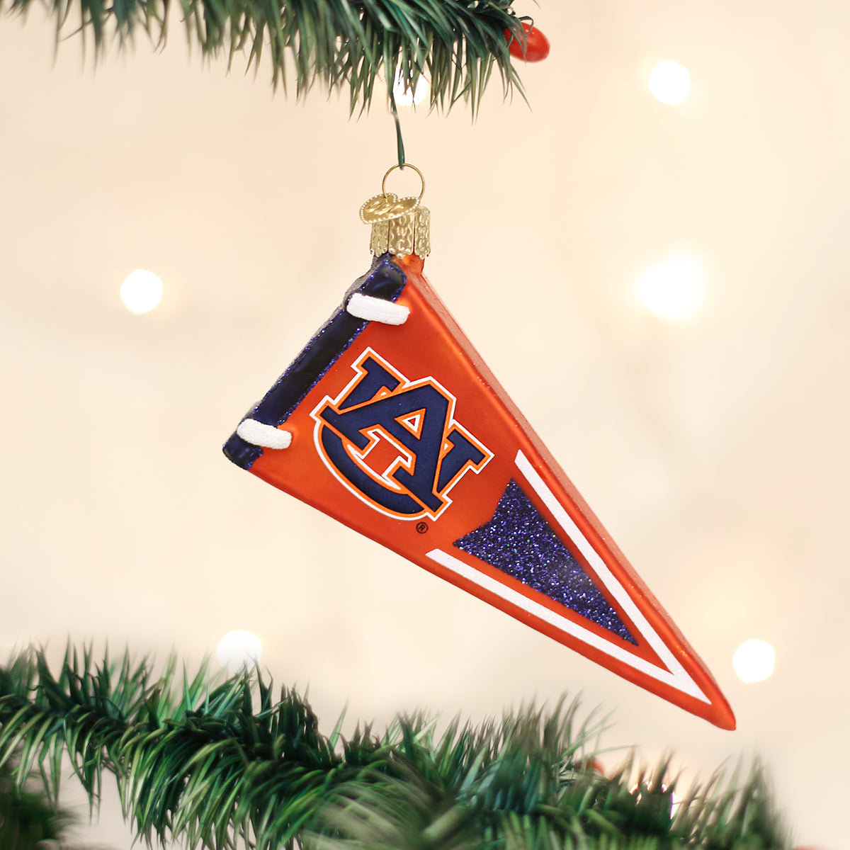 Auburn Pennant Ornament