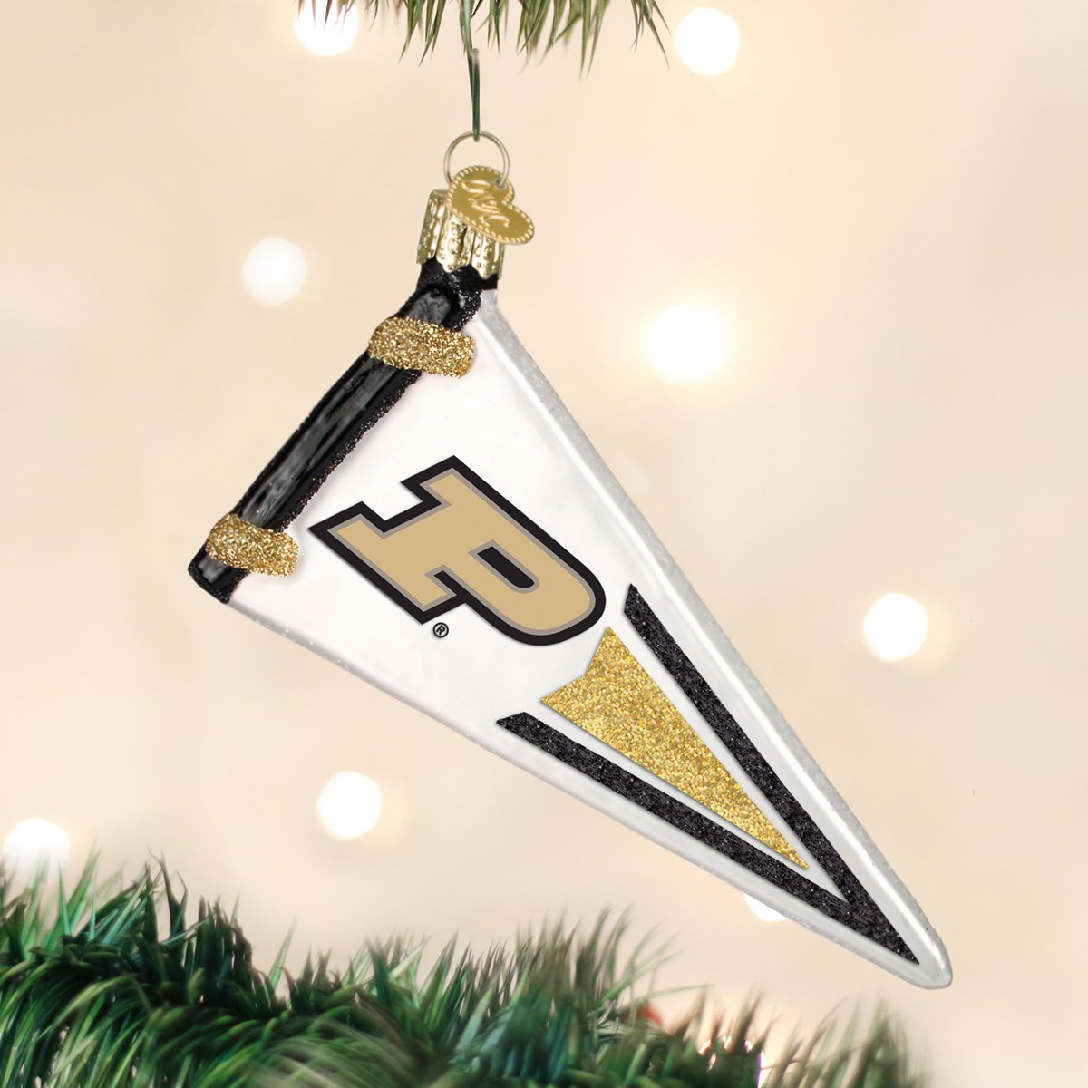 Purdue Pennant Ornament