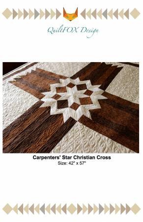 Carpenters' Star Christian Cross pattern - QFOX006