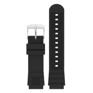 21mm Silicone Rubber Strap Watch Band Pin Buckle Waterproof BLack