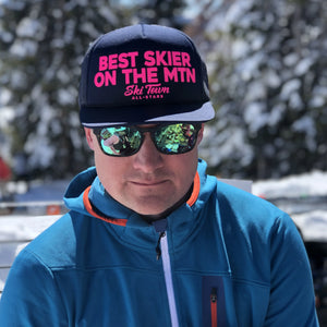 No One Cares You Ride A Yeti - Ski Town All-Stars - Printed Trucker Hat