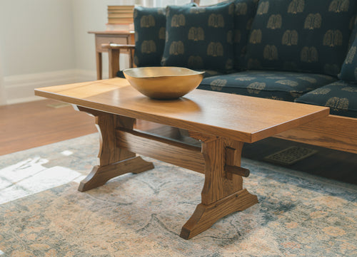 Rectangular Trestle Coffee Table