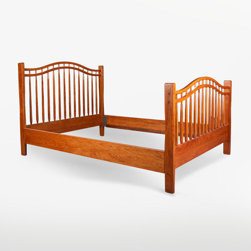 Queen Anne Bed With High Footboard