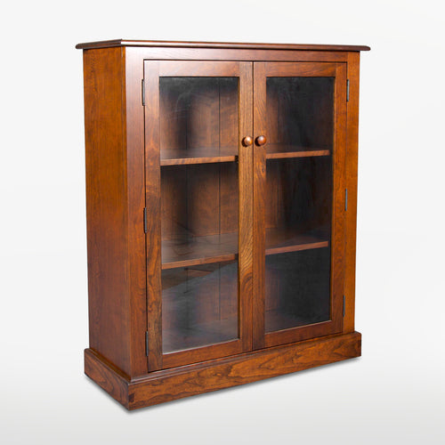 Single Bookcase with Glass Doors