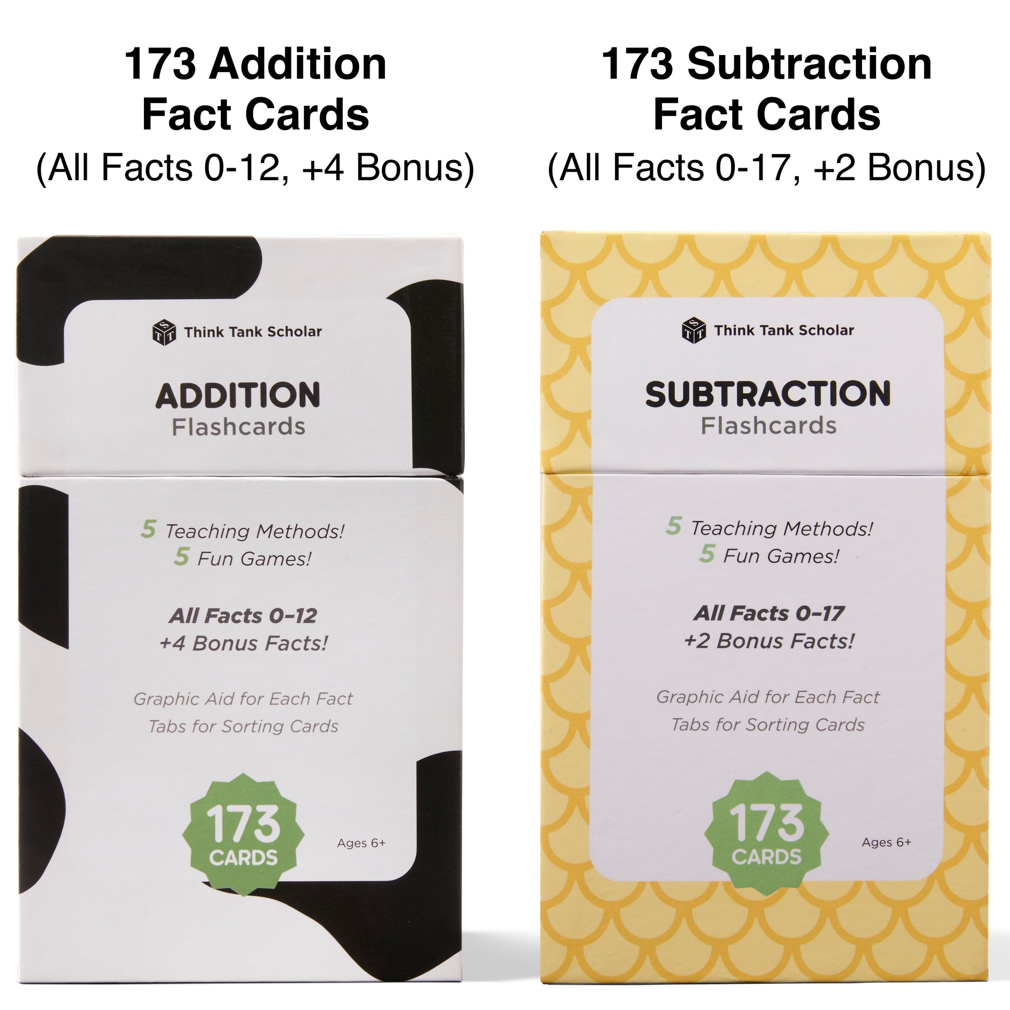 Addition And Subtraction Flash Cards Bundle All Facts Color