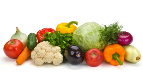  Lista de alimentos Ultimate Zone Diet Verduras