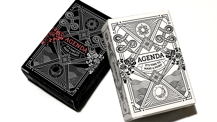Merchandiser hurken materiaal Mini Agenda Playing Cards (White) – The Magic Box