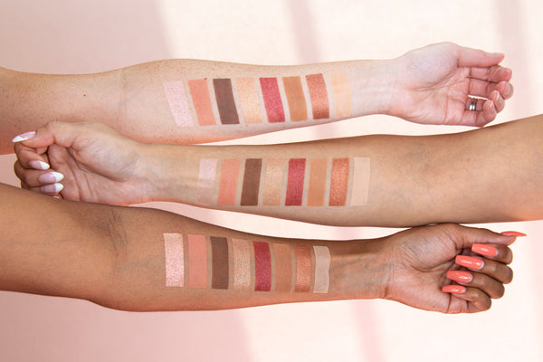 Bungalow shade swatches of pretty makeup safe for kids