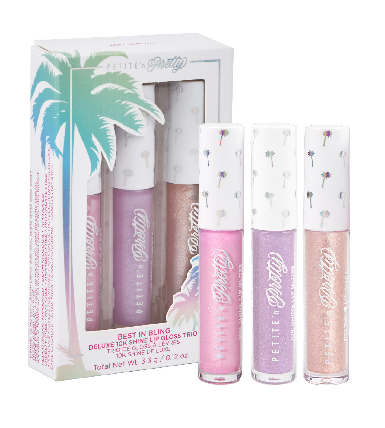 Best in Bling Deluxe 10K Shine Lip Gloss Trio