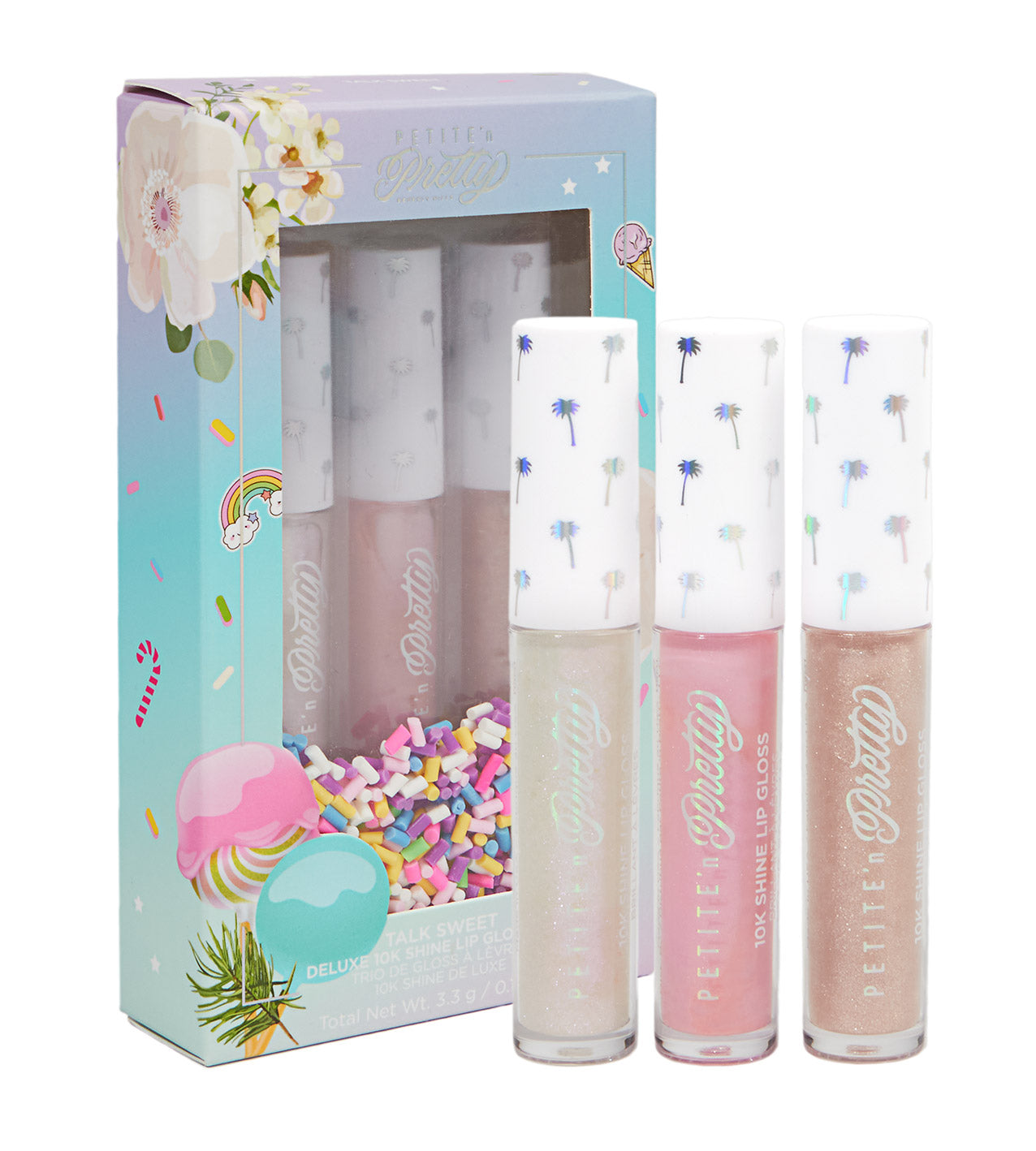 Talk Sweet Travel Size 10K Shine Lip Gloss Trio