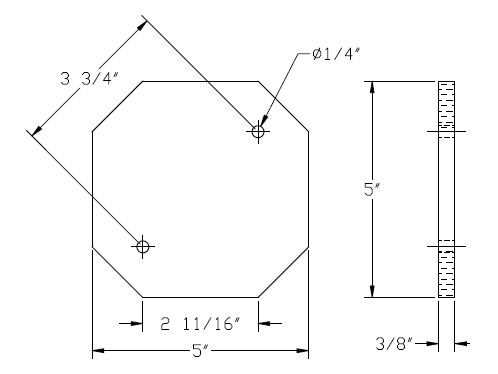 rubber block for HERKULES for scissor lifts dimensions 120 x 100 x 30 mm -  Böck GmbH