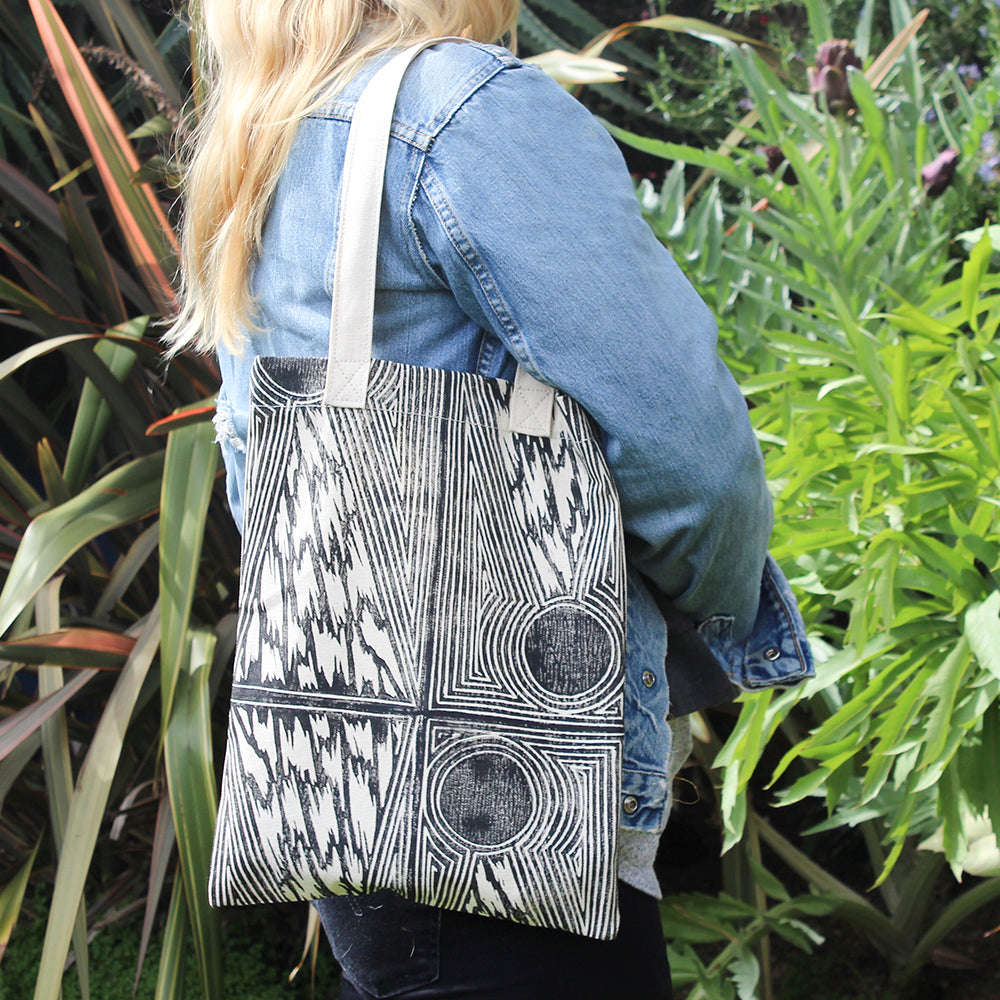 Comet Block Print Soft Tote