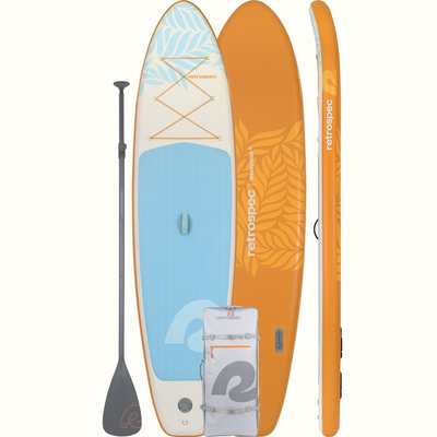 Retrospec Weekender 2 Inflatable Stand Up Paddle Board with Paddle - 10'6