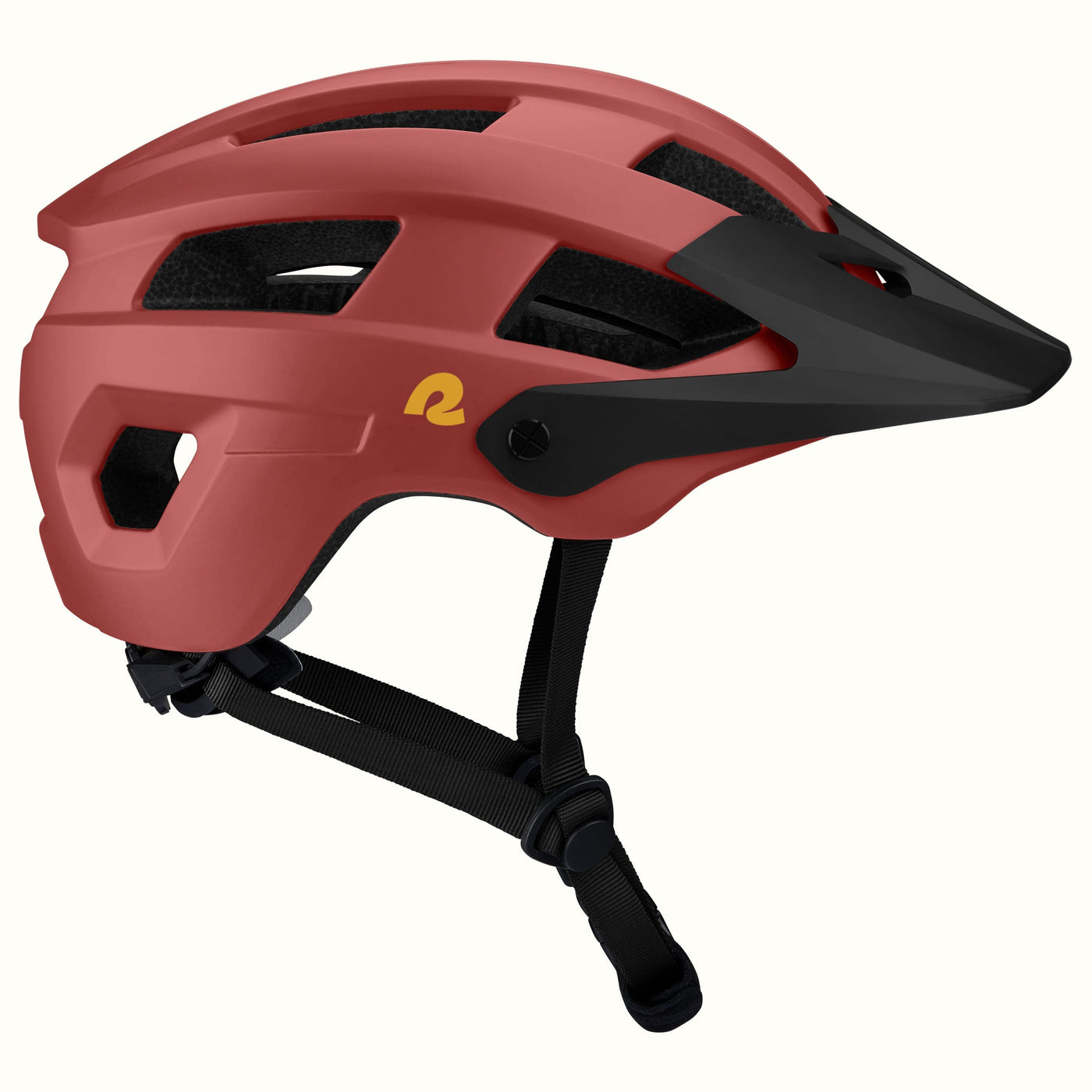 black and red mtb helmet