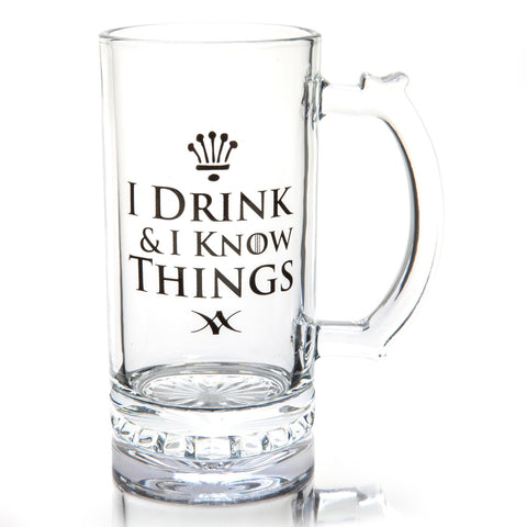 I drink and I know things beer stein