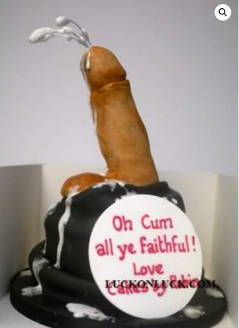 penis cake inappropriate gift 