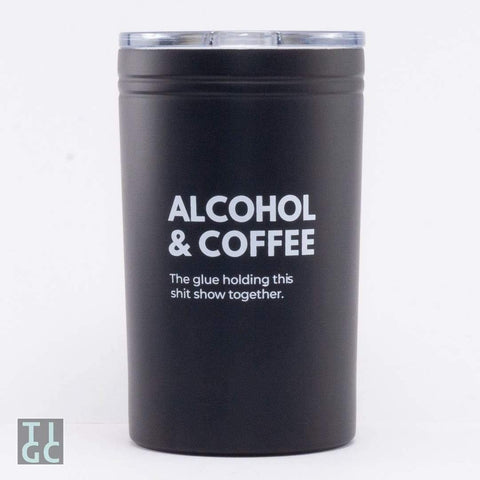 alcohol and coffee