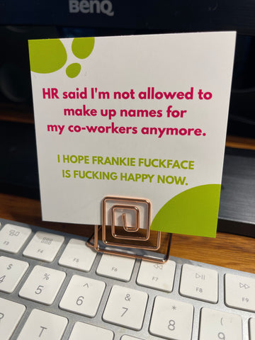inappropriate funny desk cards 