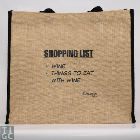 shopping list wine and things to eat with wine