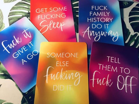 TIGC The Inappropriate Gift Co Get Fucking Motivated Oracle Cards