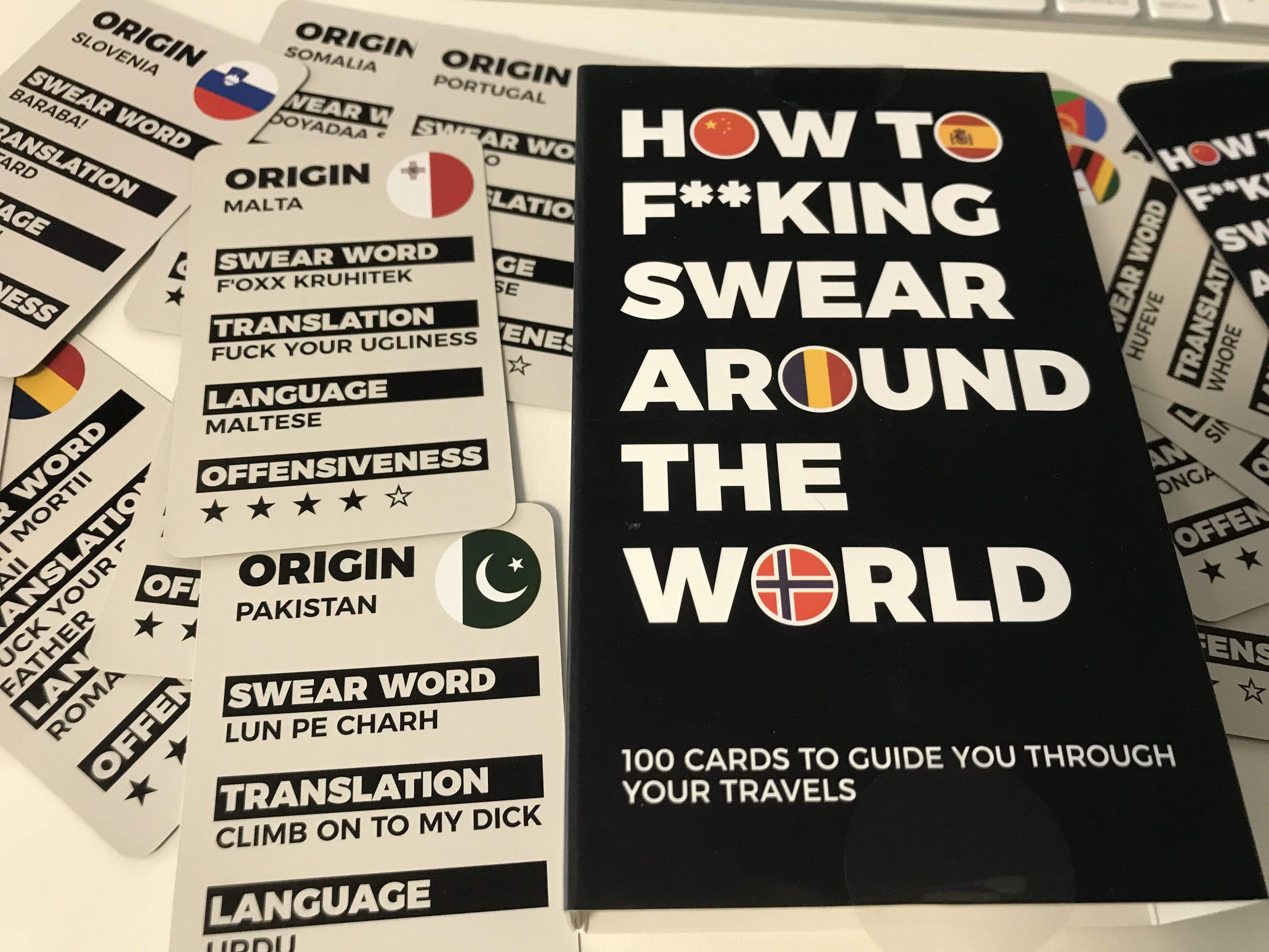 how to swear around the world card game