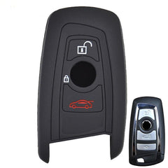 Silicone 3 Button Remote Key Fob Cover Case Skin  For BMW 1 2 3 5 7 Series X1 X3 X4 X5 X6 [SKU: BMWS3C v1]