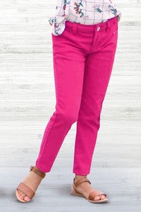 girls pink jeggings