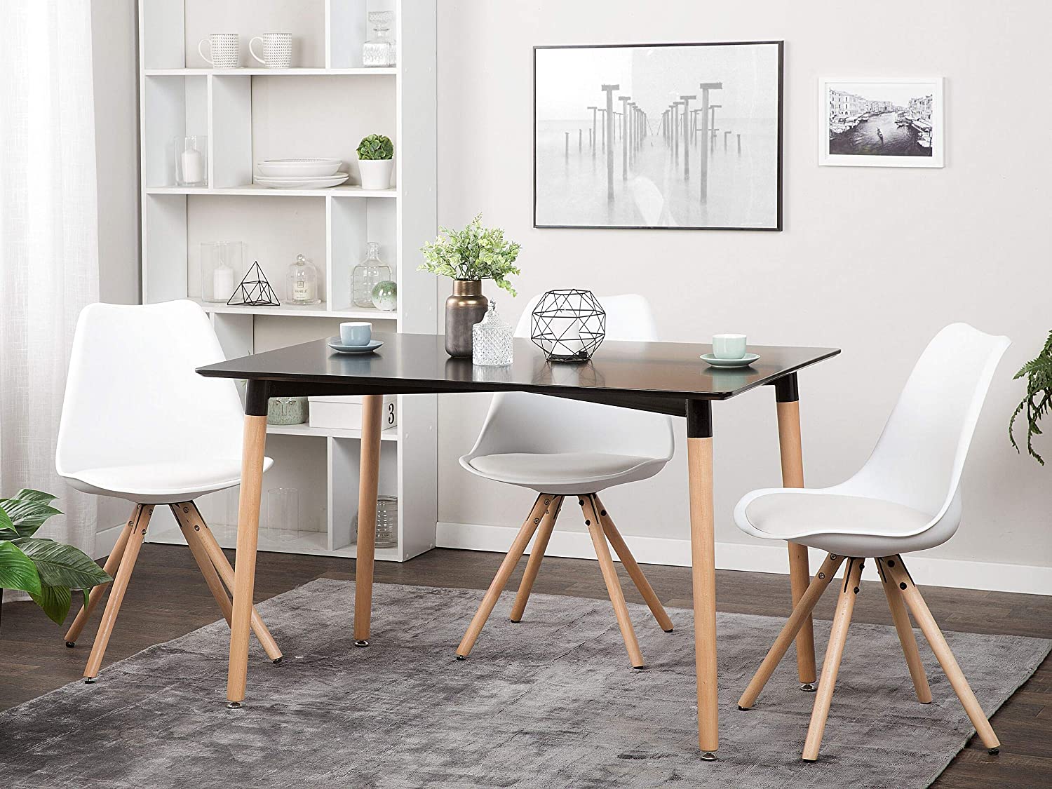 Levanza White Rectangular Dining Table By Chg