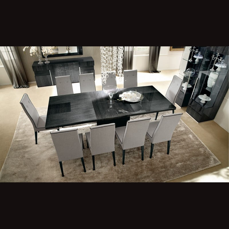 MONTECARLO DINING TABLE WITH 8 CHAIRS AND 4 DOOR SIDE BUFFET