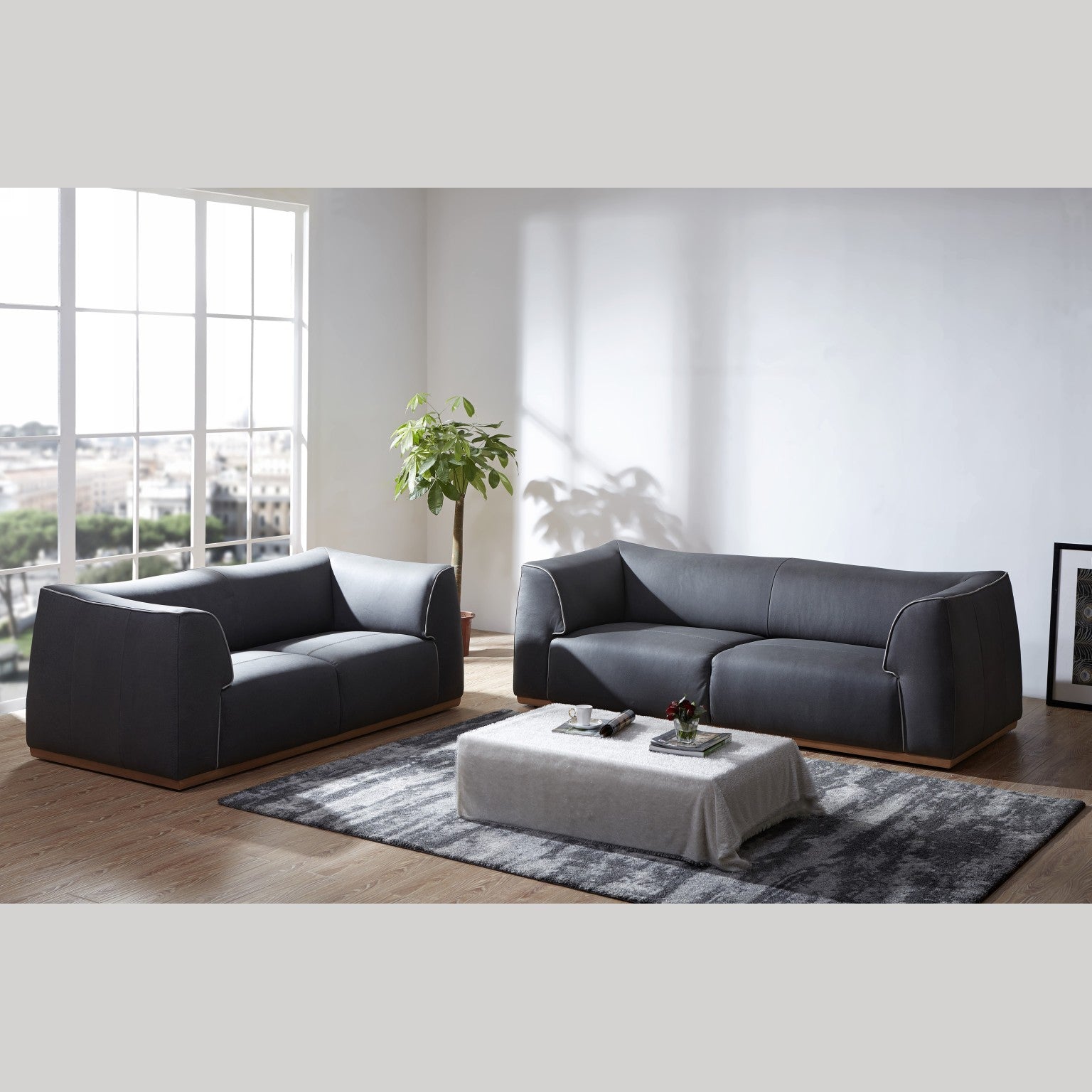 BUDAPEST 3 Seater Fabric Sofa Set Nuvo Italia